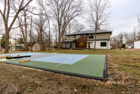 Lake Geneva Sport Court under construction