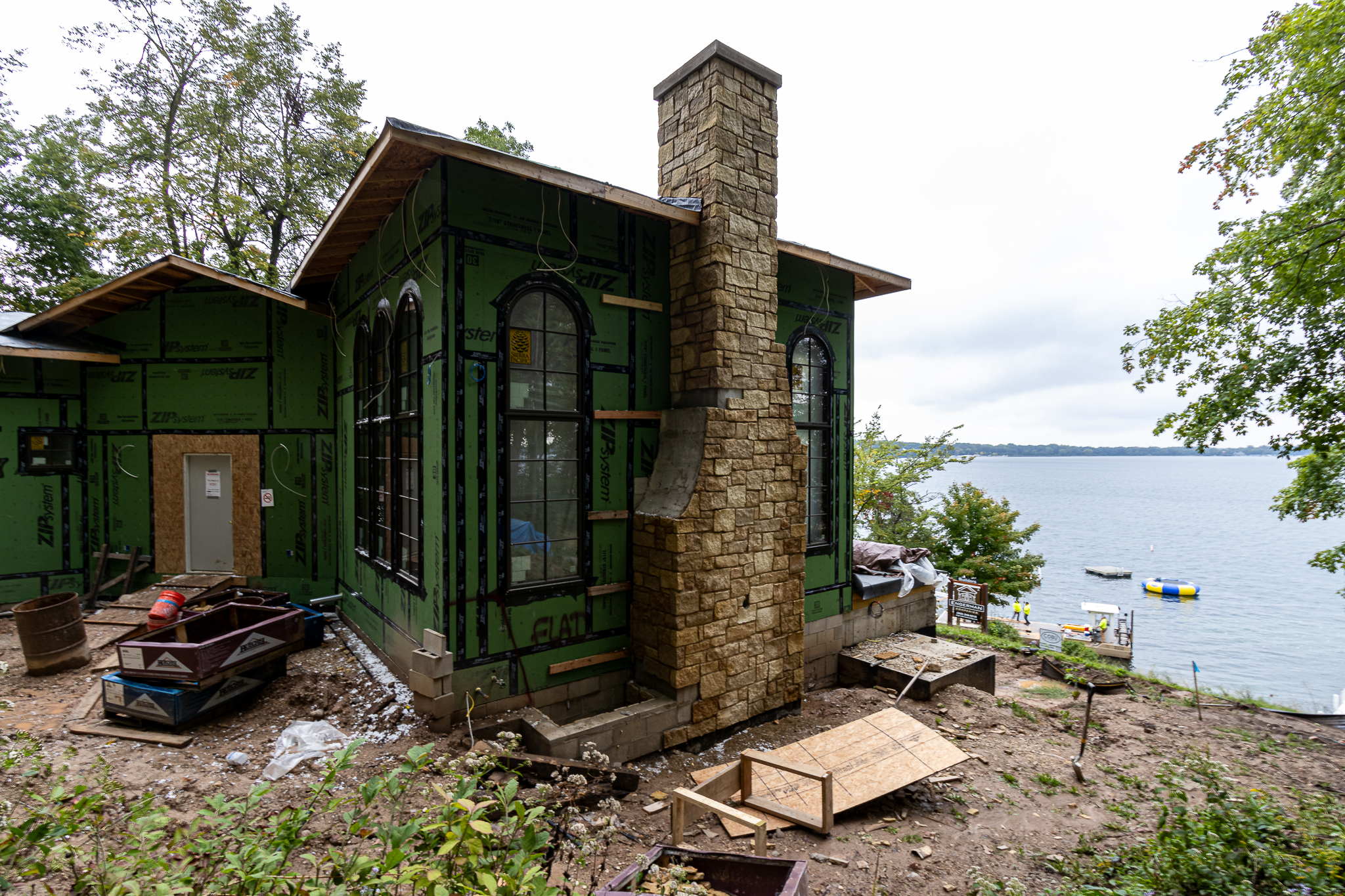 A custom home overlooking Lake Geneva